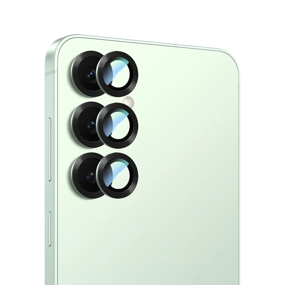Galaxy S25 Kamera Lens Koruyucu, Oleofobik ve Yansıma Önleyici - CaseWorld Alloy