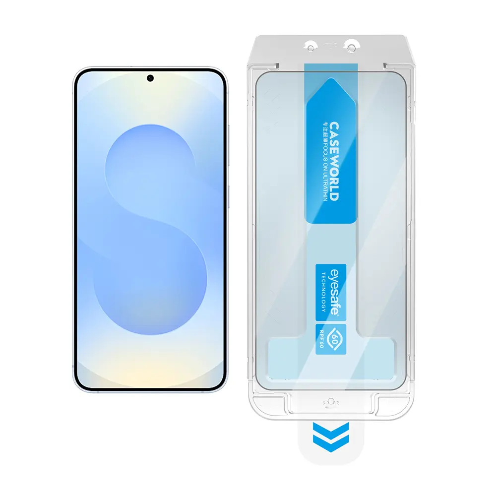 Galaxy S25 Temperli Cam Ekran Koruyucu, Uygulama Aparatlı - CaseWorld Applicator