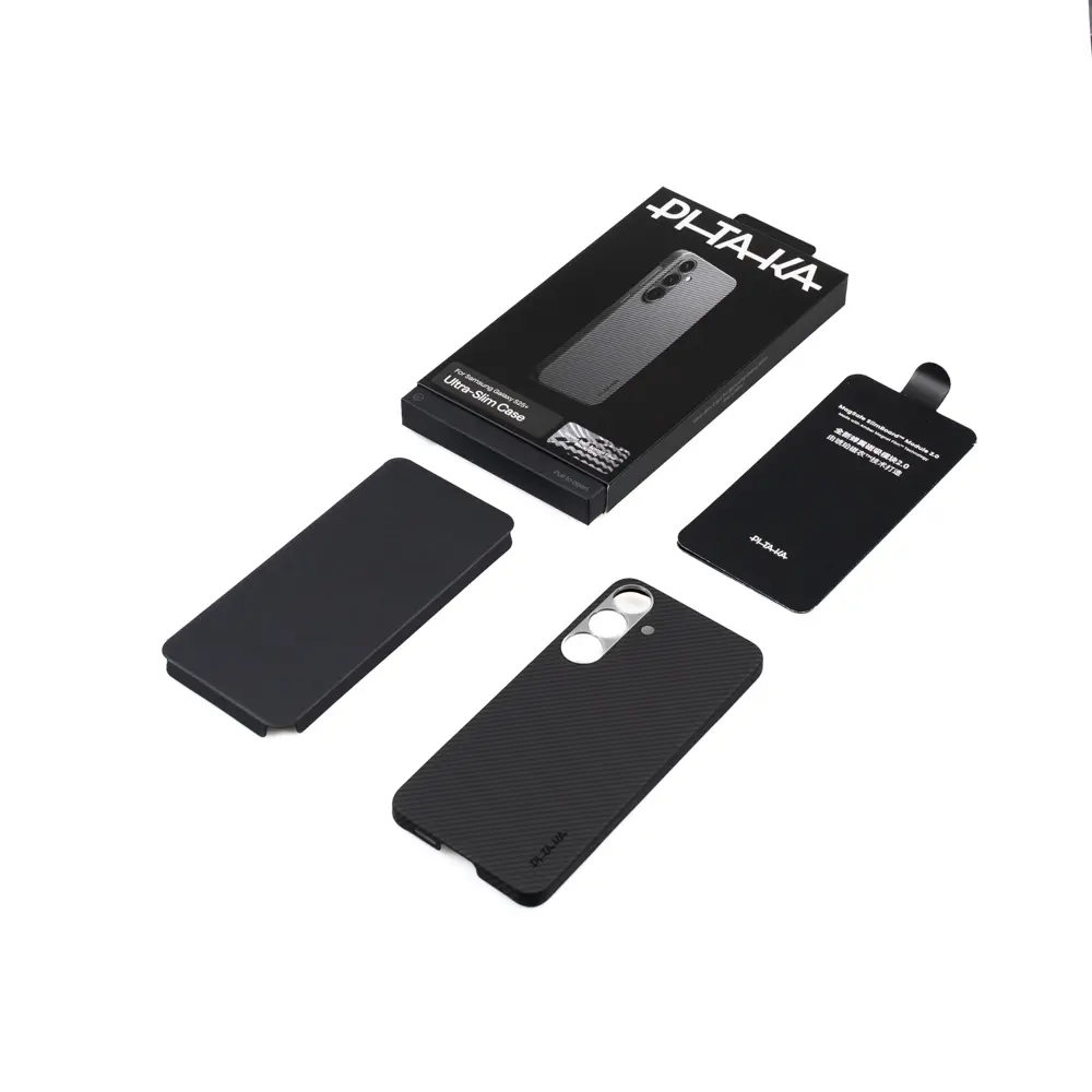 Galaxy S25 Plus MagSafe Uyumlu Aramid Fiber Kılıf - Pitaka Ultra-Slim Classic