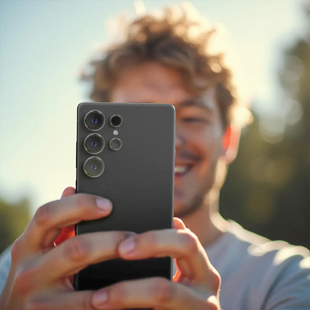 Galaxy S25 Ultra Kamera Lens Koruyucu, Safir Kaplamalı - Amazingthing Titan