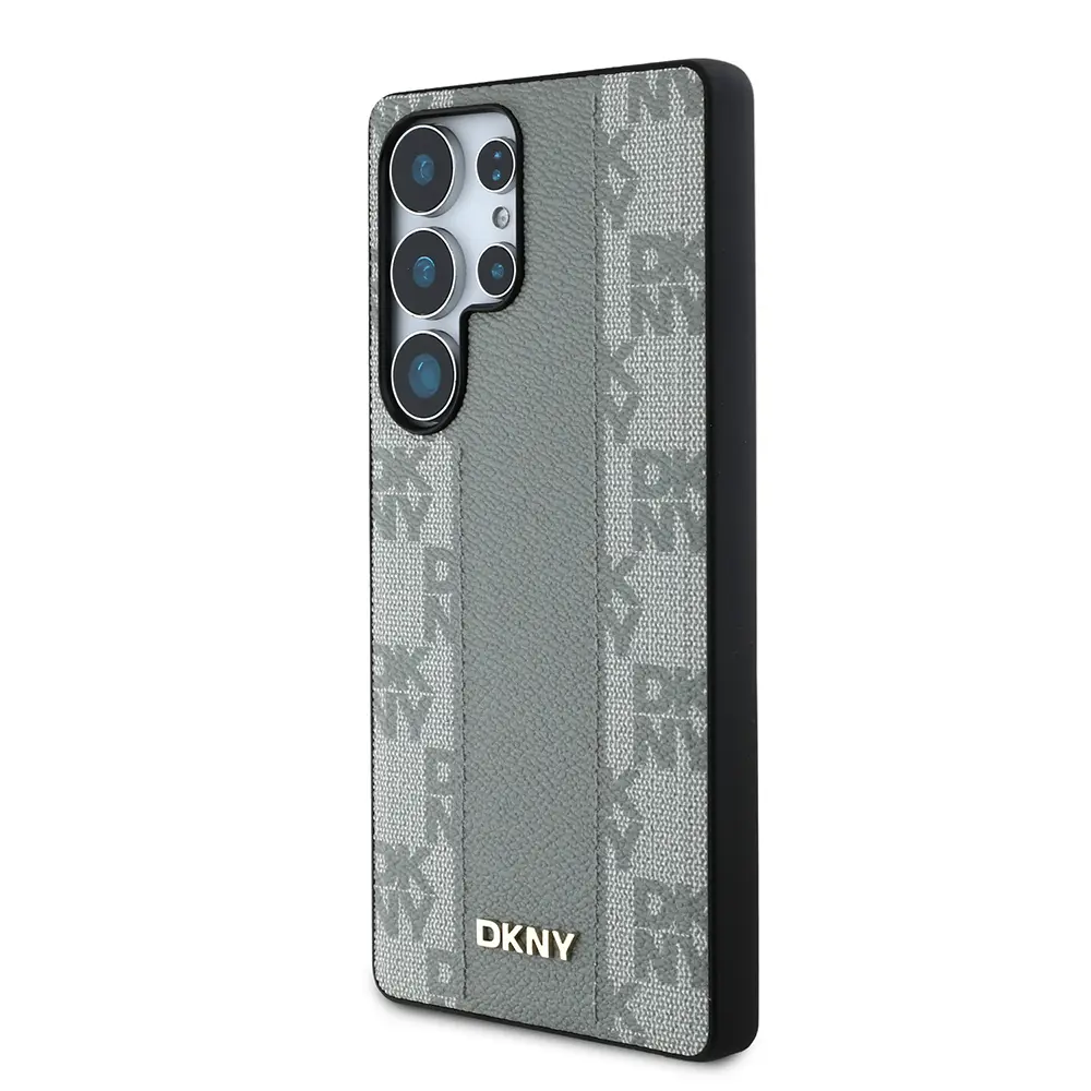 Galaxy S25 Ultra MagSafe Uyumlu 3D Checkered Desenli Kılıf - DKNY