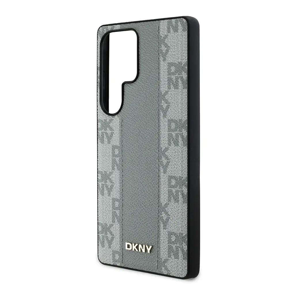 Galaxy S25 Ultra MagSafe Uyumlu 3D Checkered Desenli Kılıf - DKNY