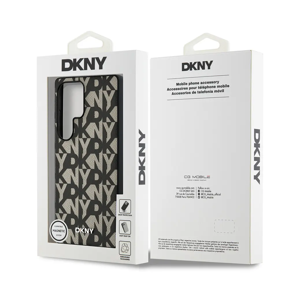 Galaxy S25 Ultra MagSafe Uyumlu Kılıf - DKNY Grid Pattern