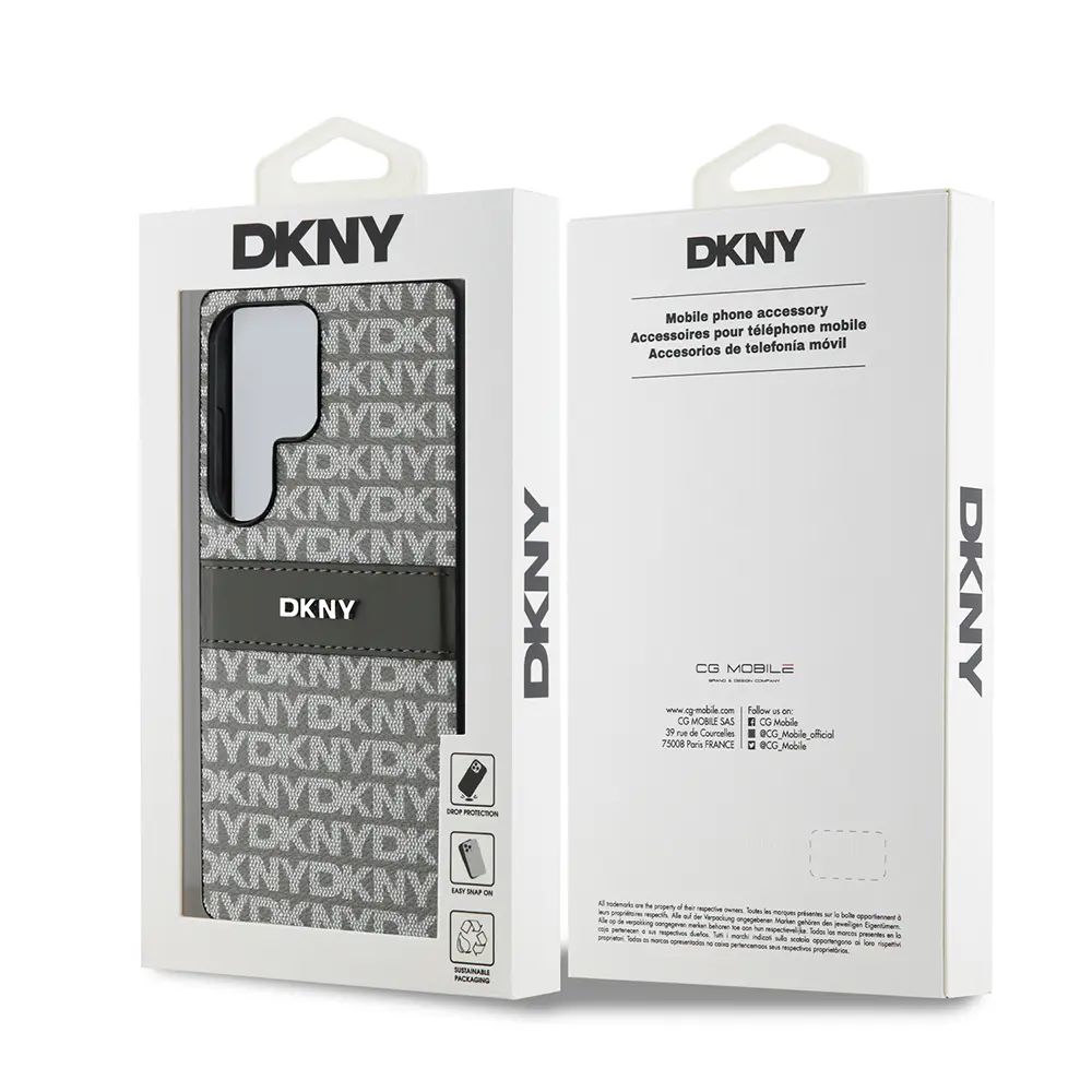 Galaxy S25 Ultra Kartlıklı 3D Desenli Kılıf - DKNY Lisanslı