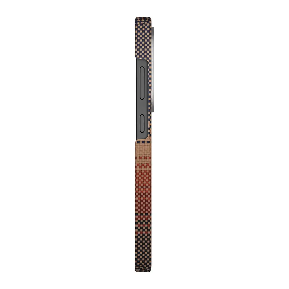 Galaxy S25 Ultra MagSafe Uyumlu Aramid Fiber Kılıf - Pitaka Tactile Woven Sunset-Moonrise