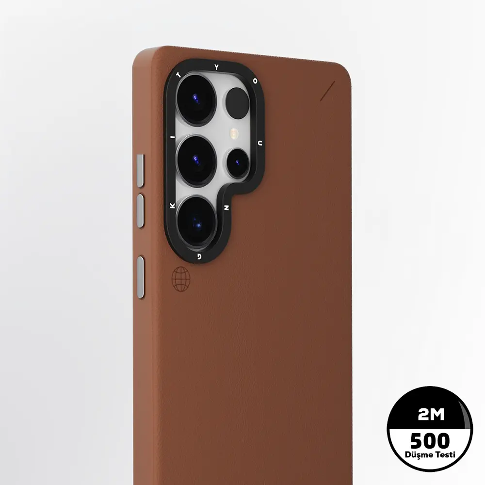 Galaxy S25 Ultra MagSafe Uyumlu Mat Deri Desenli Kılıf - Youngkit Tech Fashion