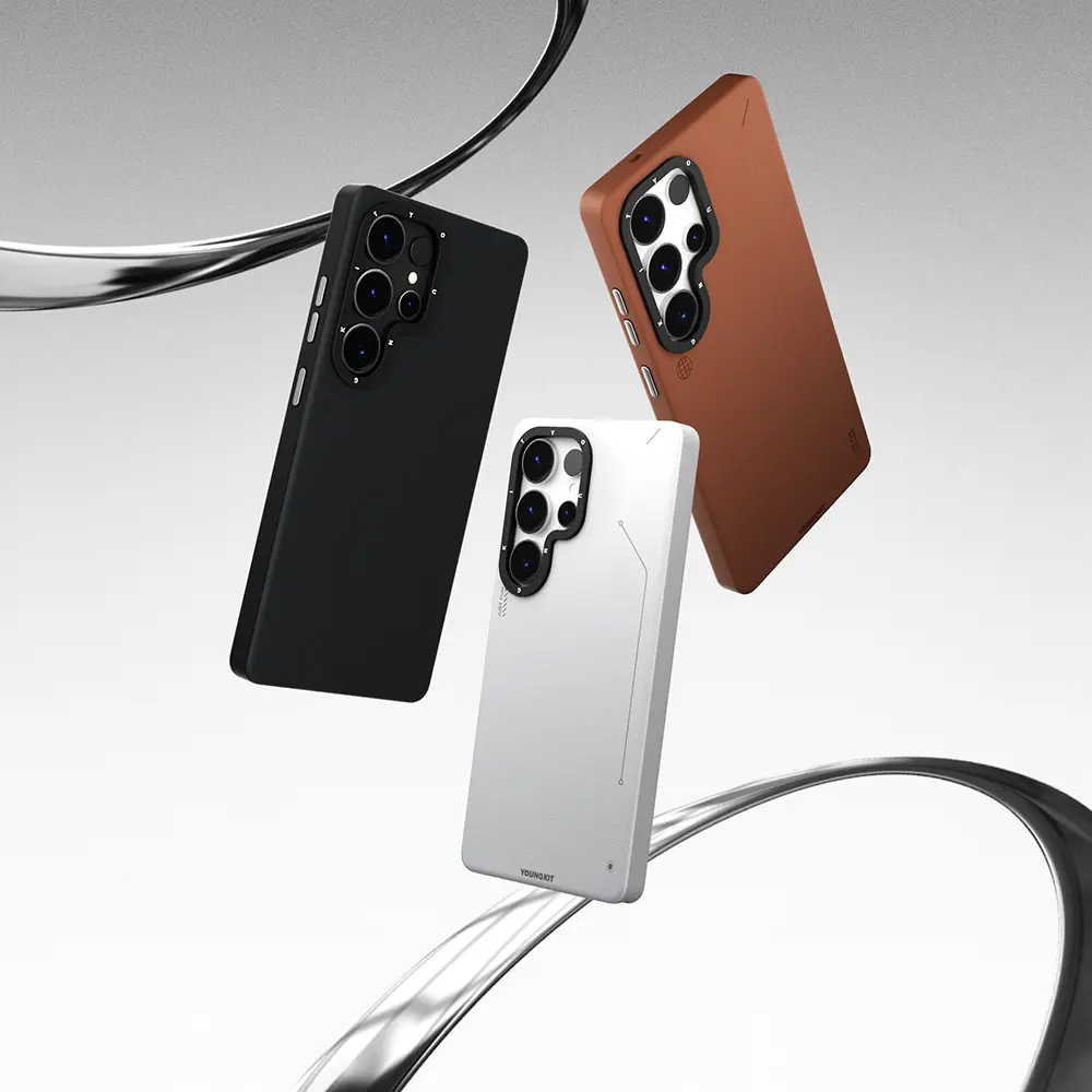 Galaxy S25 Ultra MagSafe Uyumlu Mat Deri Desenli Kılıf - Youngkit Tech Fashion