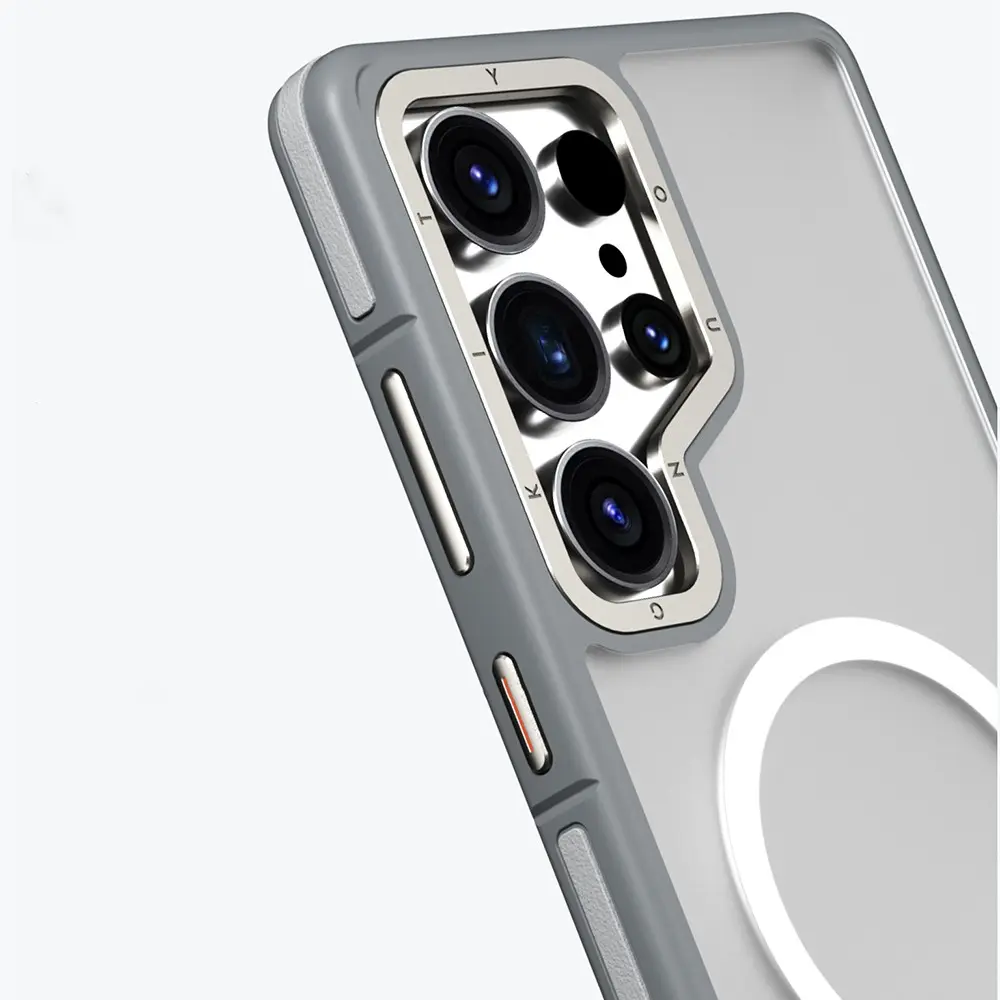 Galaxy S25 Ultra MagSafe Şeffaf Kılıf - Youngkit Rock Sand