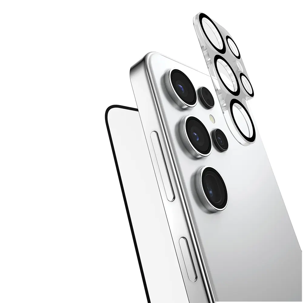 Galaxy S25 Ultra Temperli Cam Ekran ve Lens Koruyucu Set - Raptic 2in1