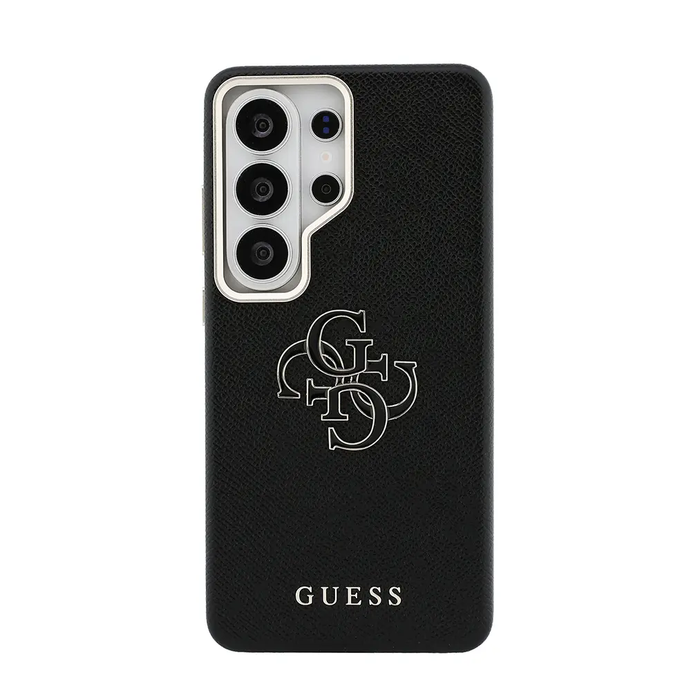 Galaxy S26 Ultra Kılıf, 4G Metal Logolu Grained Kapak - Guess
