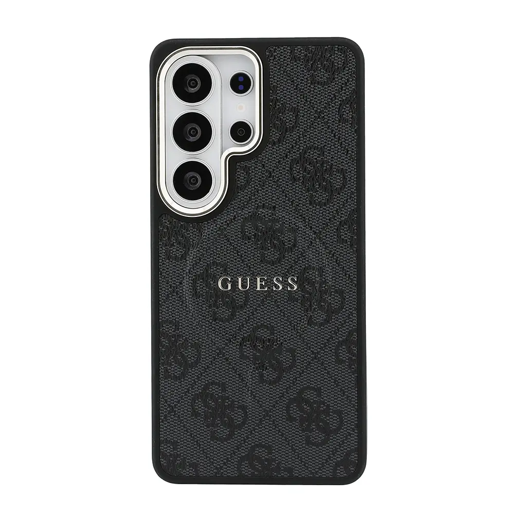 Galaxy S26 Ultra MagSafe Uyumlu PU Deri Kılıf - Guess 4G Logolu