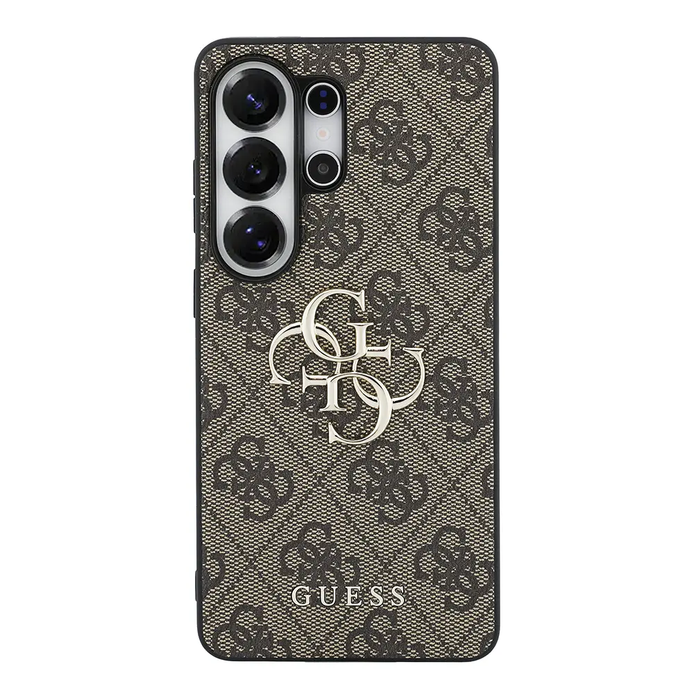 Galaxy S26 Ultra PU Deri Kılıf, Büyük Metal Logo - Guess
