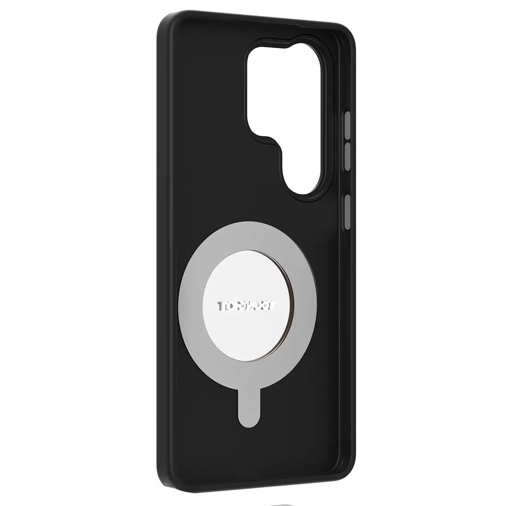 Galaxy S26 Ultra MagSafe Uyumlu 360° Standlı Mat Deri Kılıf - Youngkit Tech Leather