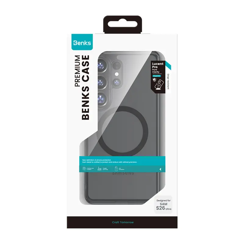 Galaxy S26 Ultra MagSafe Uyumlu Şeffaf Kılıf - Benks Crystal
