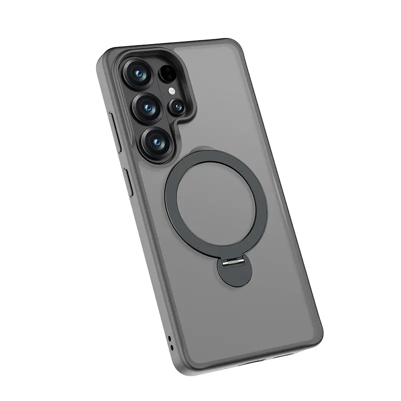 Galaxy S26 Ultra MagSafe Uyumlu Standlı Silikon Kılıf - Benks Mist Protective