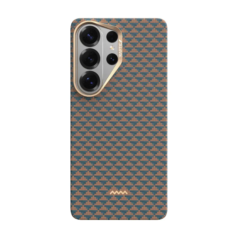 Galaxy S26 Ultra MagSafe Uyumlu Aramid Dokulu Kılıf - Raptic Aramid Skin Origin