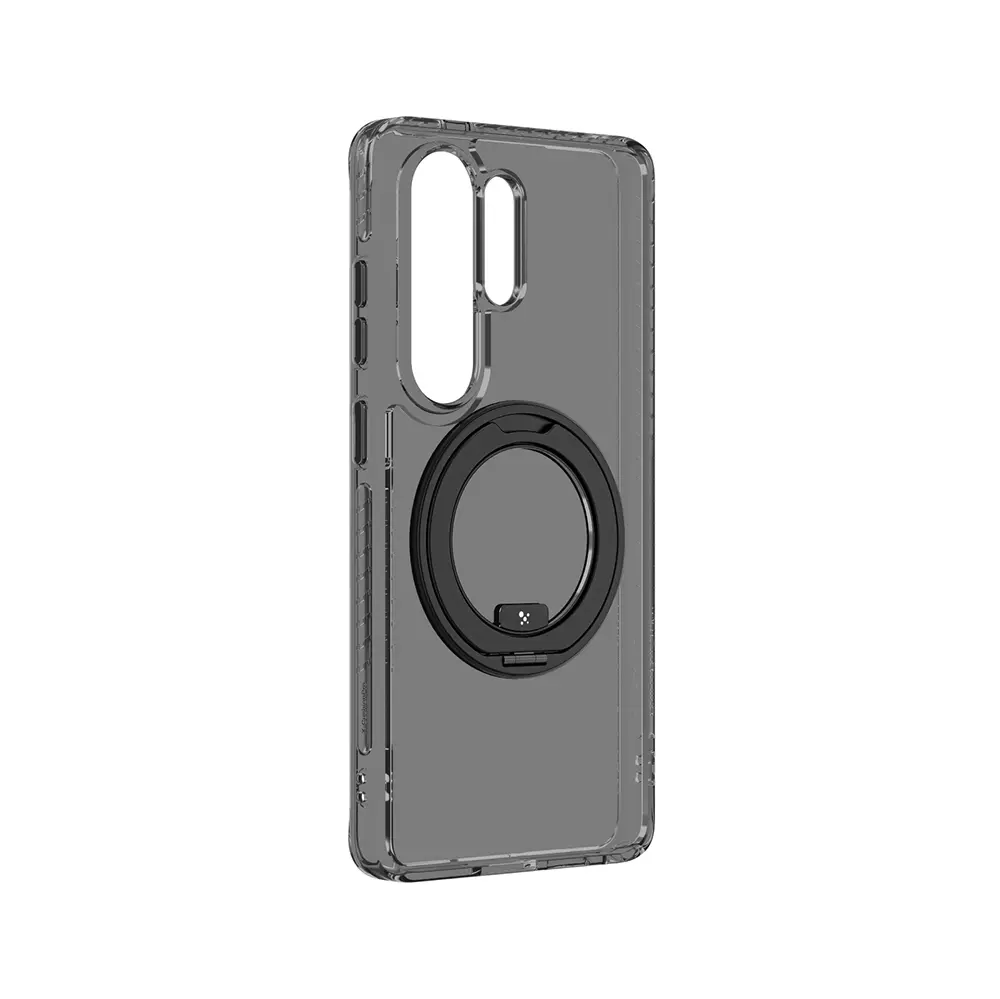 Galaxy S26 Ultra MagSafe Uyumlu Şeffaf Standlı Kılıf - Amazingthing Titan MagSpin