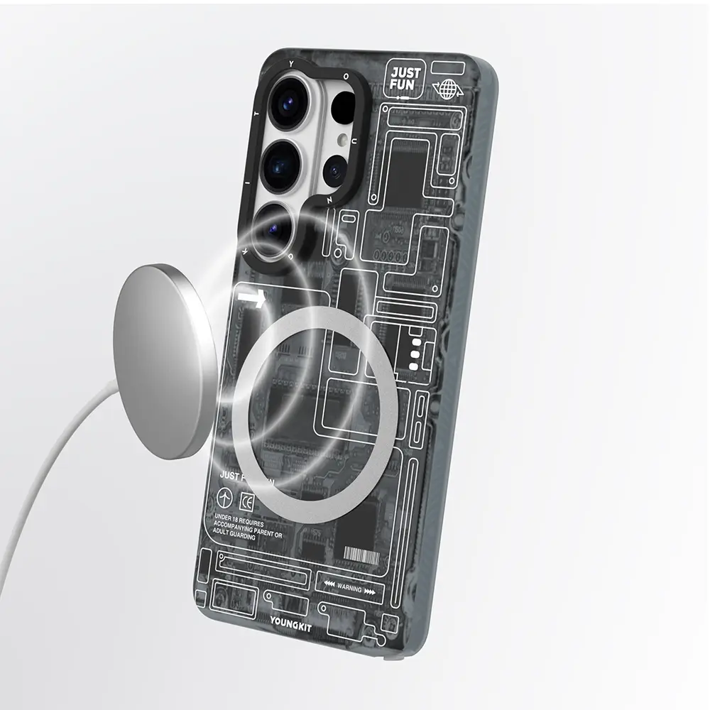 Galaxy S26 Ultra MagSafe Uyumlu 360 Derece Standlı Kılıf - Youngkit Technology