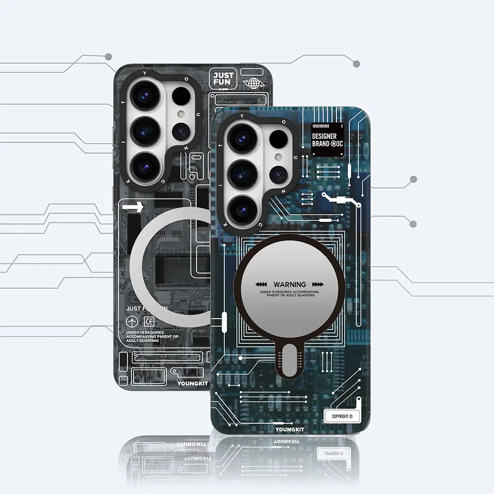 Galaxy S26 Ultra MagSafe Uyumlu 360 Derece Standlı Kılıf - Youngkit Technology