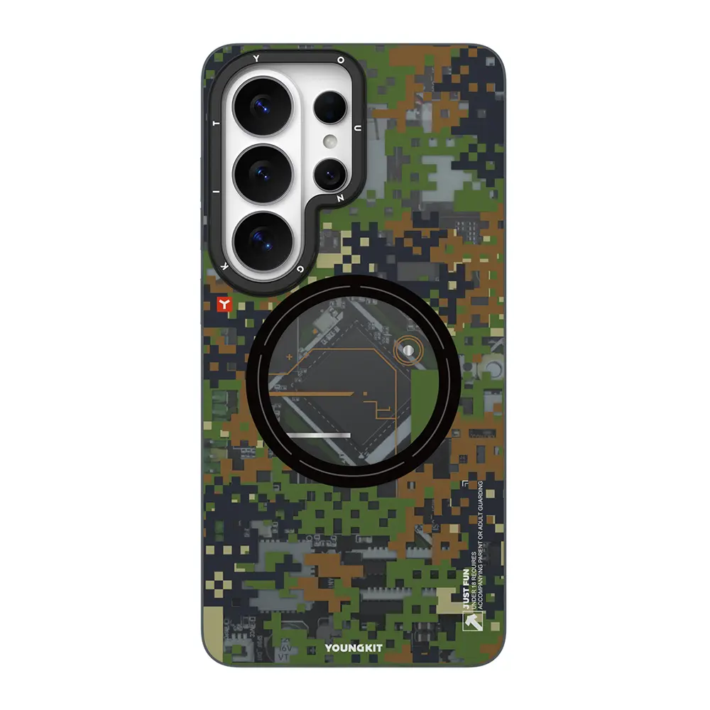 Galaxy S26 Ultra MagSafe Uyumlu Kamuflaj Desenli Kılıf - Youngkit Camouflage Sykell