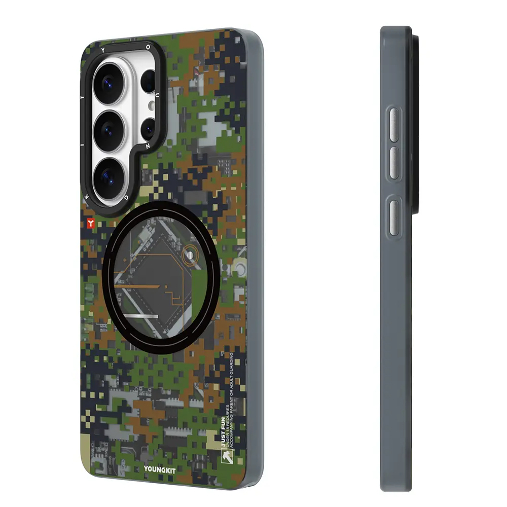 Galaxy S26 Ultra MagSafe Uyumlu Kamuflaj Desenli Kılıf - Youngkit Camouflage Sykell