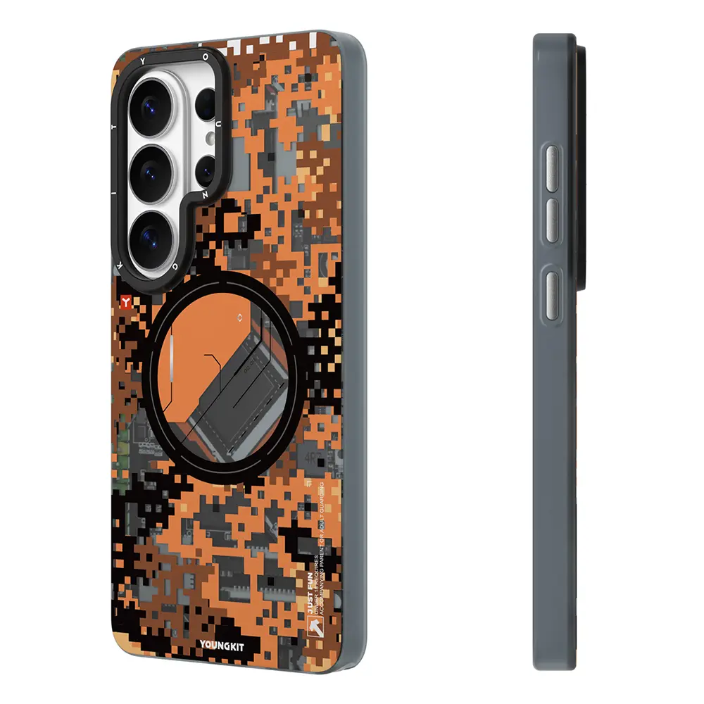 Galaxy S26 Ultra MagSafe Uyumlu Kamuflaj Desenli Kılıf - Youngkit Camouflage Sykell