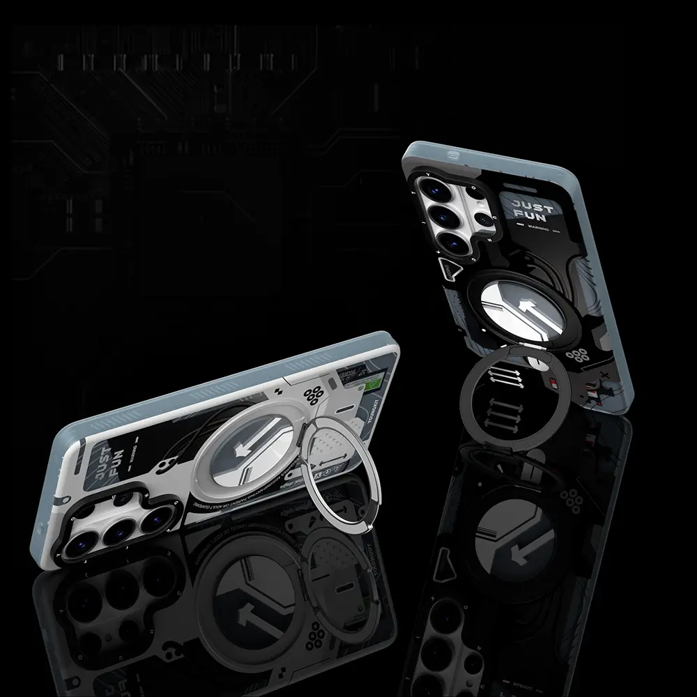 Galaxy S26 Ultra MagSafe Uyumlu Halka Standlı Kılıf - Youngkit Starship