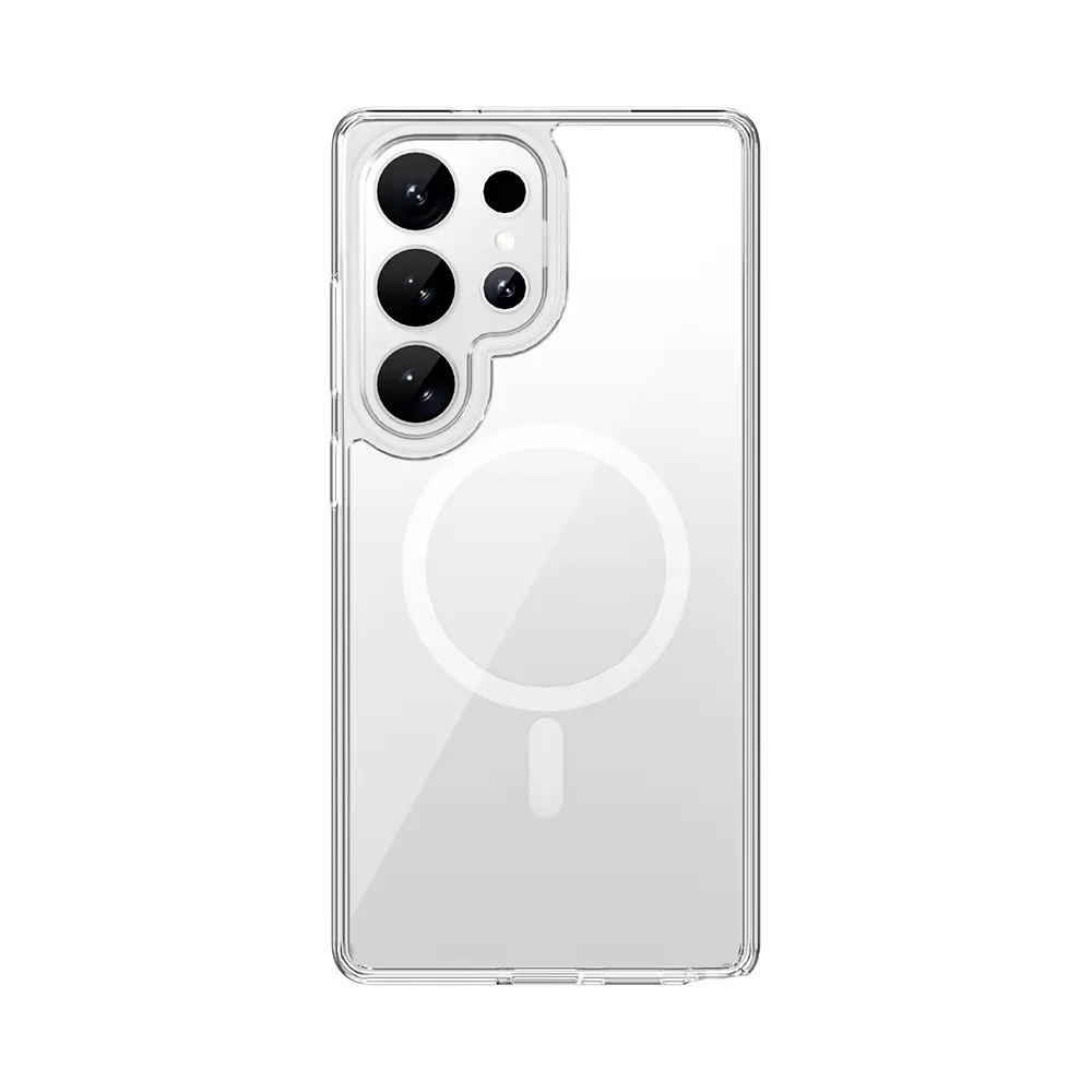 Galaxy S26 Ultra MagSafe Uyumlu Şeffaf Kılıf - Wiwu iShield Pro