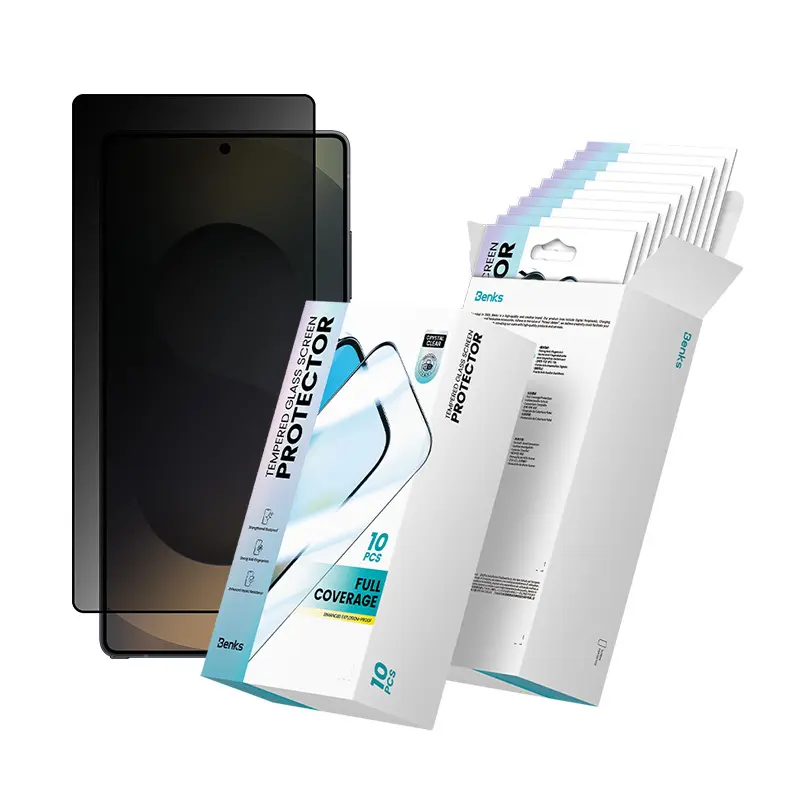 Galaxy S26 Ultra Gizlilik Ekran Koruyucu 10'lu Paket - Benks Privacy Air Shield