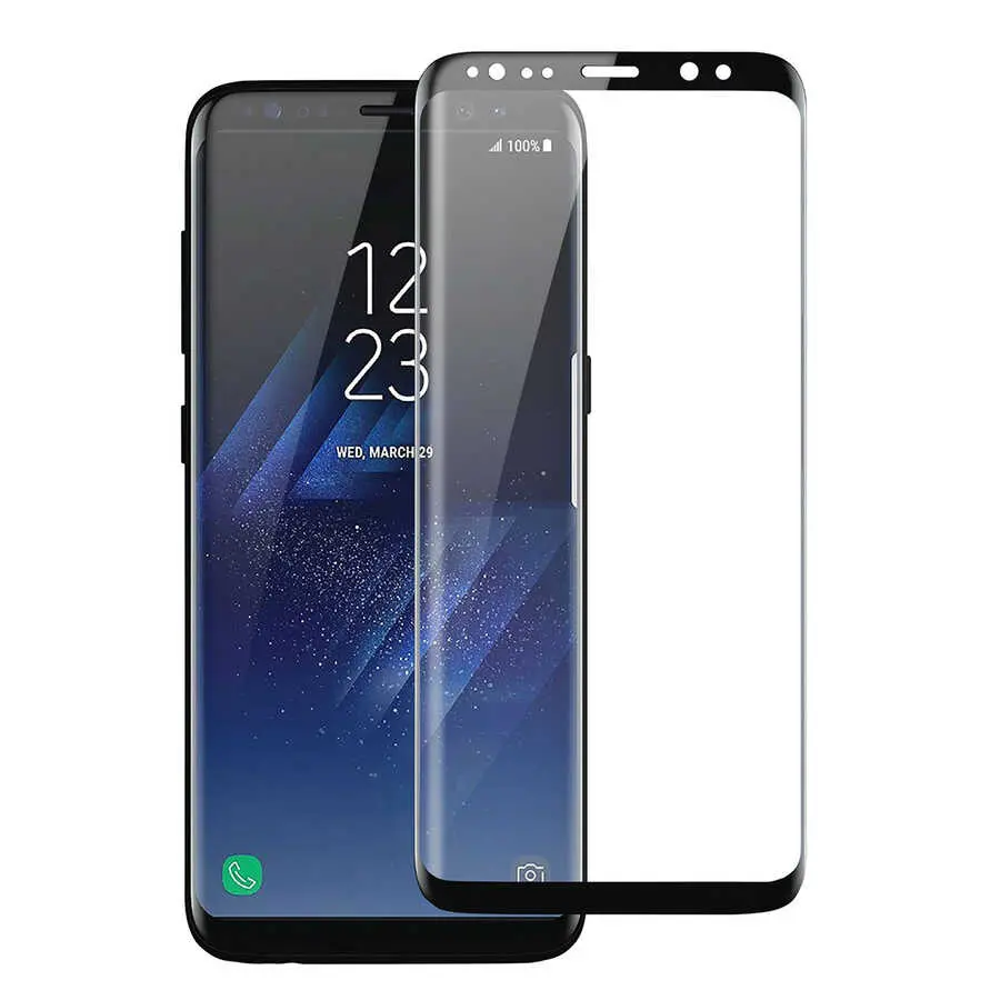 Galaxy S8 Seramik Ekran Koruyucu, 3D Kavisli ve Esnek Yapı - Davin