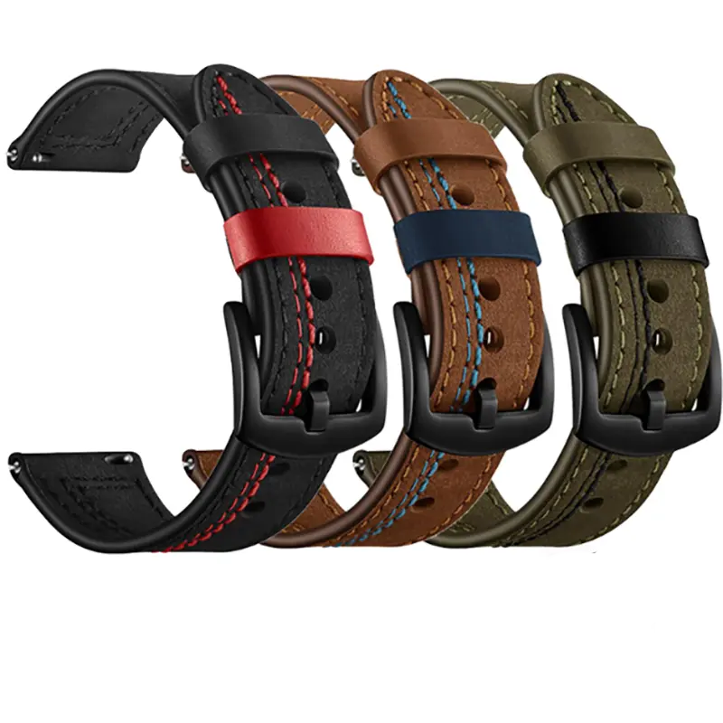 Gear S2 20 mm Deri Saat Kordonu - Zore KRD-19