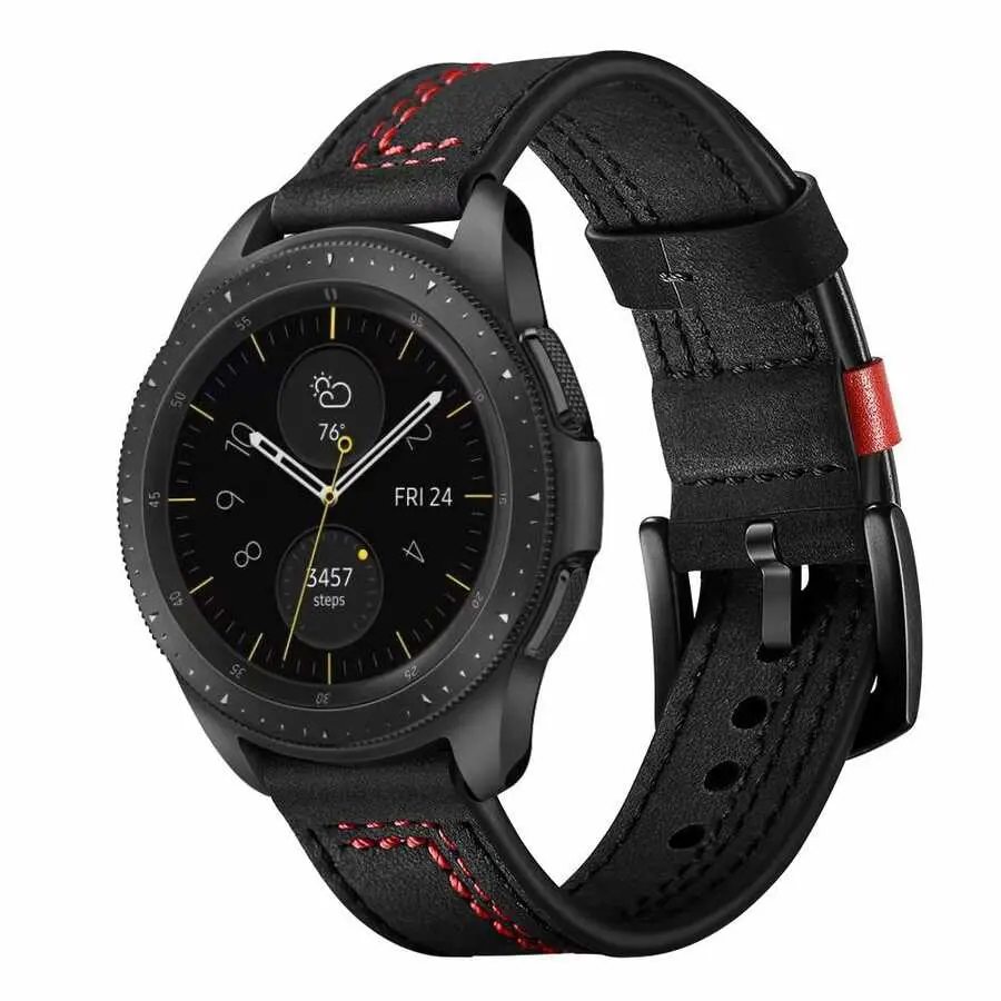 Gear S2 20 mm Deri Saat Kordonu - Zore KRD-19