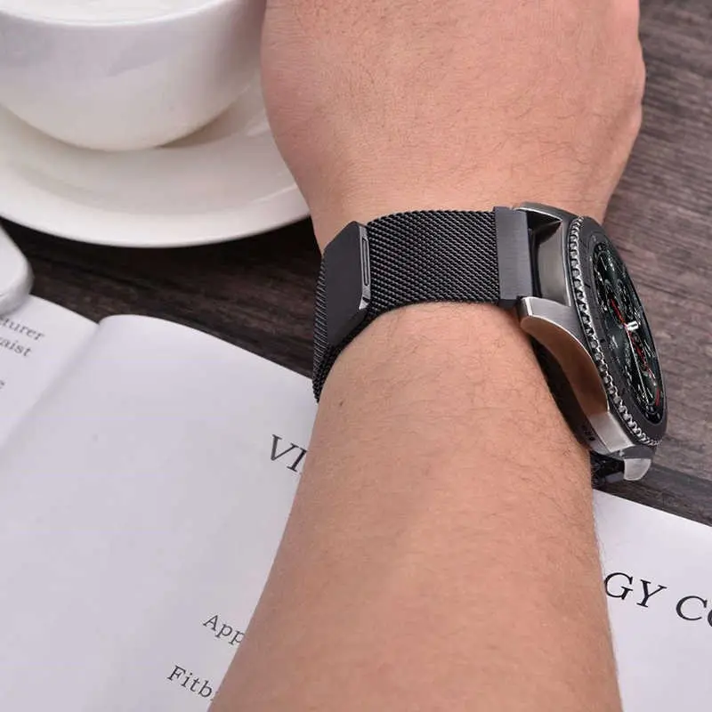 Samsung Gear S3 22mm Metal Saat Kordonu - Zore KRD-12