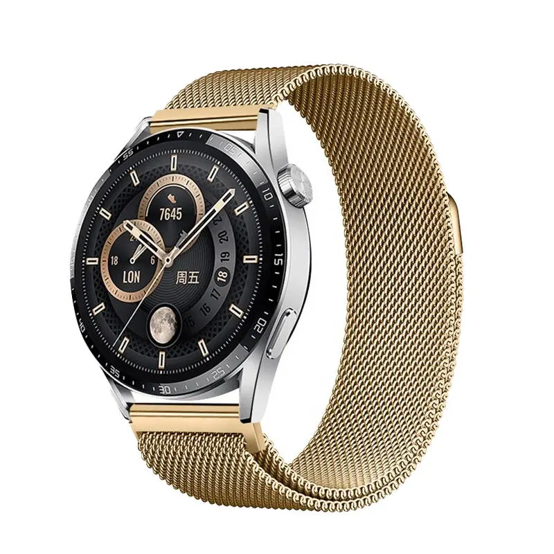 Gear S3 22mm Metal Hasır Kordon - Zore Band-12