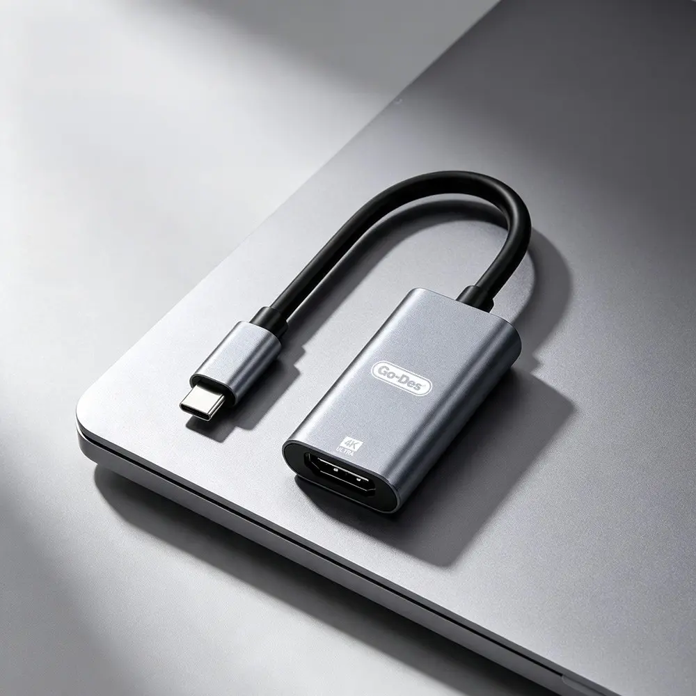 Go Des GD-6906 Type-C to HDMI 4K 60Hz Ses ve Görüntü Adaptörü