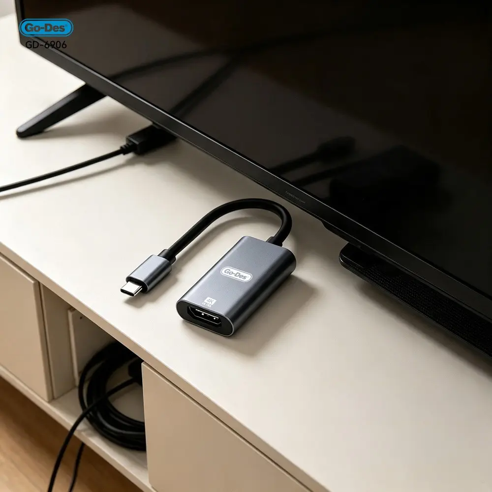 Go Des GD-6906 Type-C to HDMI 4K 60Hz Ses ve Görüntü Adaptörü