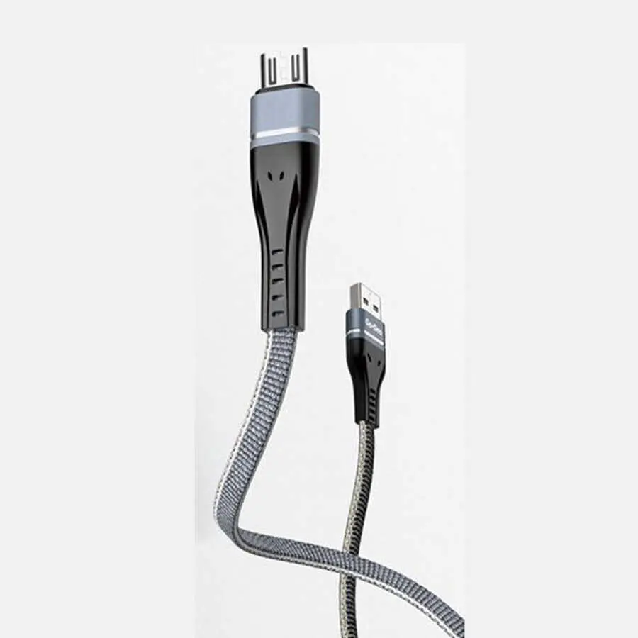 Go Des GD-UC520 Micro USB Şarj ve Data Kablosu, 1 m, Gri