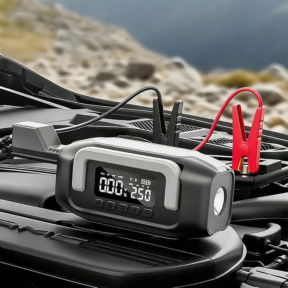 Go-Des GD-B636 10000mAh Akü Takviye ve Hava Kompresörü, LED Işıklı
