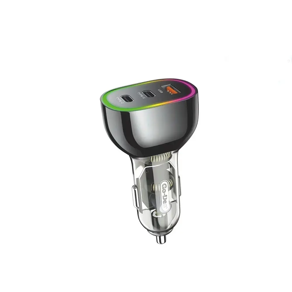 Go Des GD-CC208 68W Araç Şarj Aleti, Çift Type-C ve USB-A