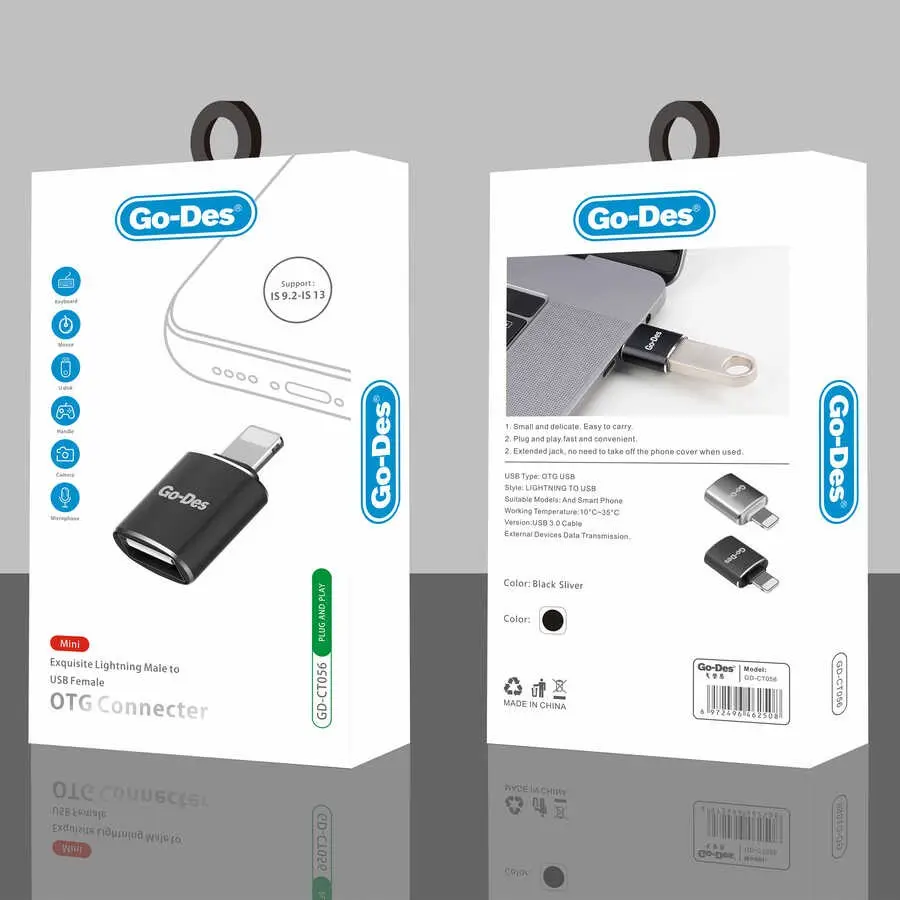 Go Des GD-CT056 Lightning OTG Dönüştürücü, USB 3.0 Çıkışlı