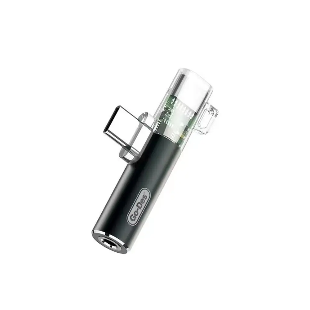Go Des GD-CT058 Type-C Şarj ve Ses Adaptörü, 3.5 mm Kulaklık Çıkışlı