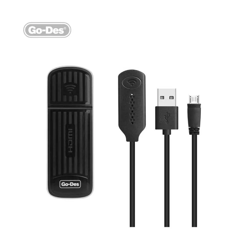 Go Des GD-DM566 Kablosuz HDMI Ses ve Görüntü Aktarıcı, 2.4 GHz WiFi