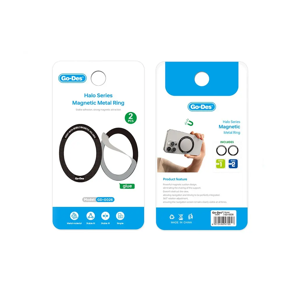 Go Des GD-G026 Halo Serisi Çiftli Metal MagSafe Halkası