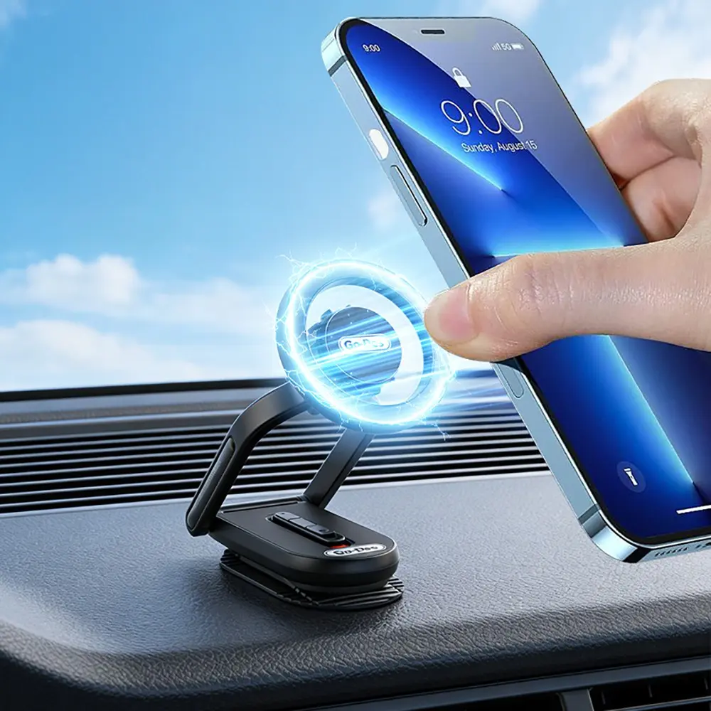 Go Des GD-HD275 MagSafe Uyumlu 360 Derece Dönebilen Araç Telefon Tutucu