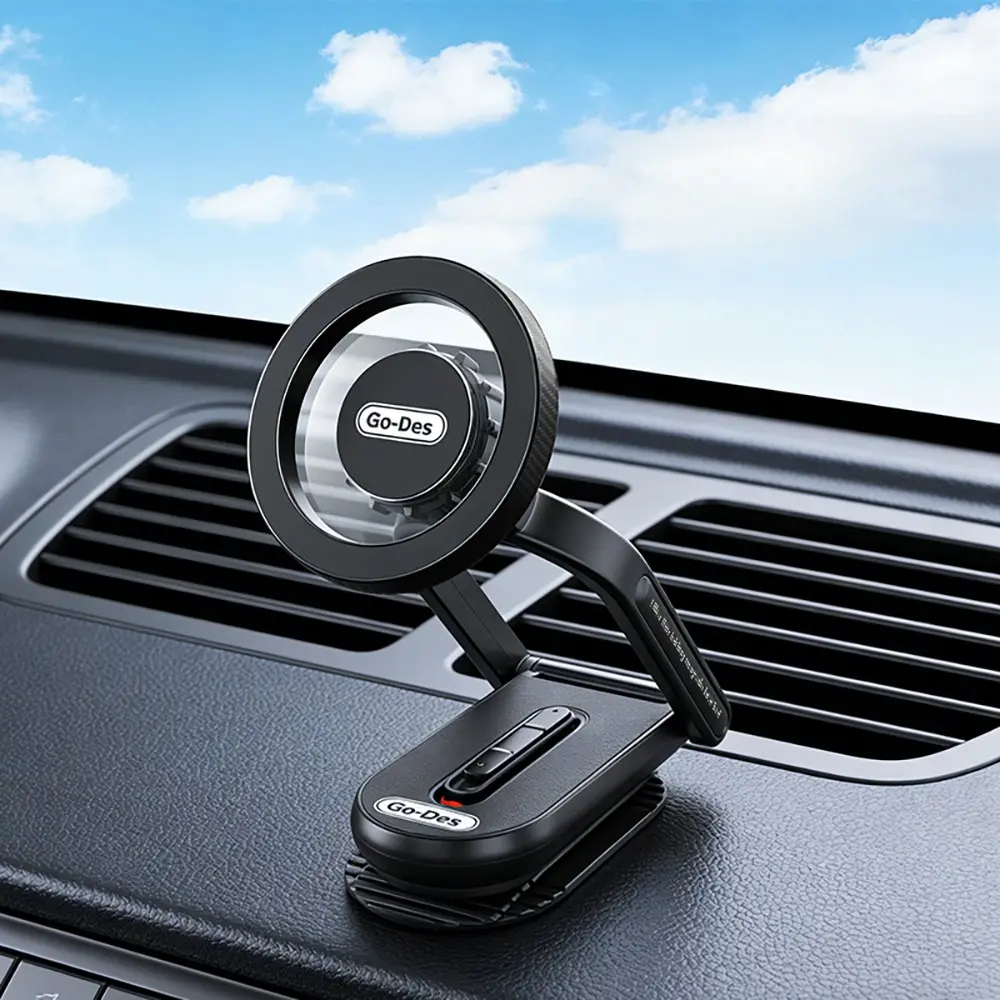 Go Des GD-HD275 MagSafe Uyumlu 360 Derece Dönebilen Araç Telefon Tutucu