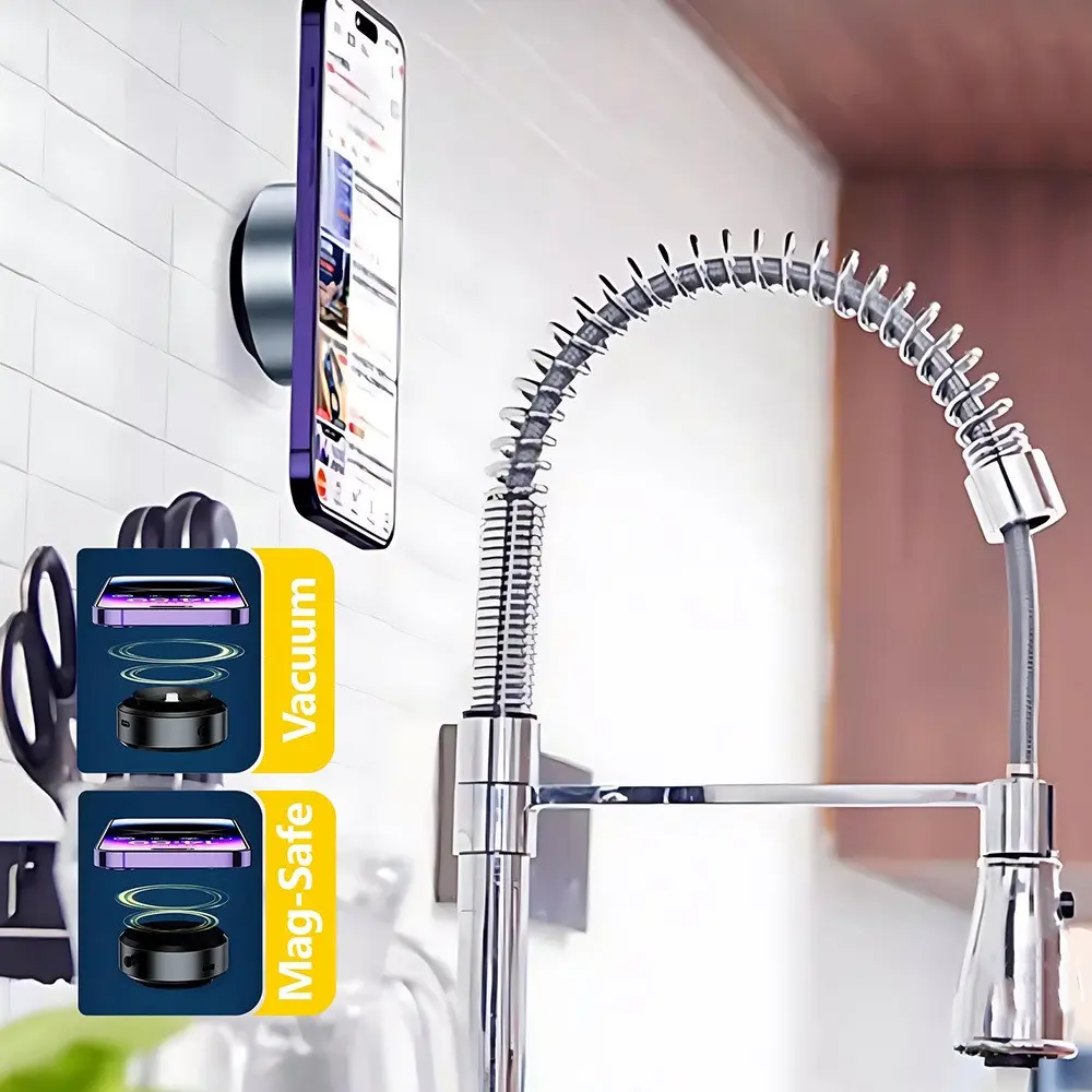 Go Des GD-HD223 Elektrikli Vakumlu Telefon Tutucu, Type-C Şarjlı