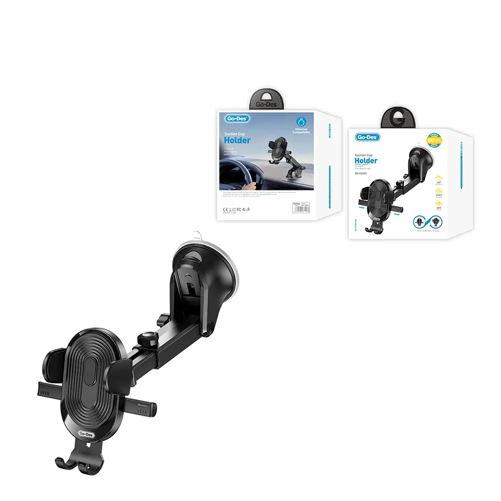 Go Des GD-HD353 360 Derece Dönebilen Vakumlu Araç İçi Telefon Tutucu