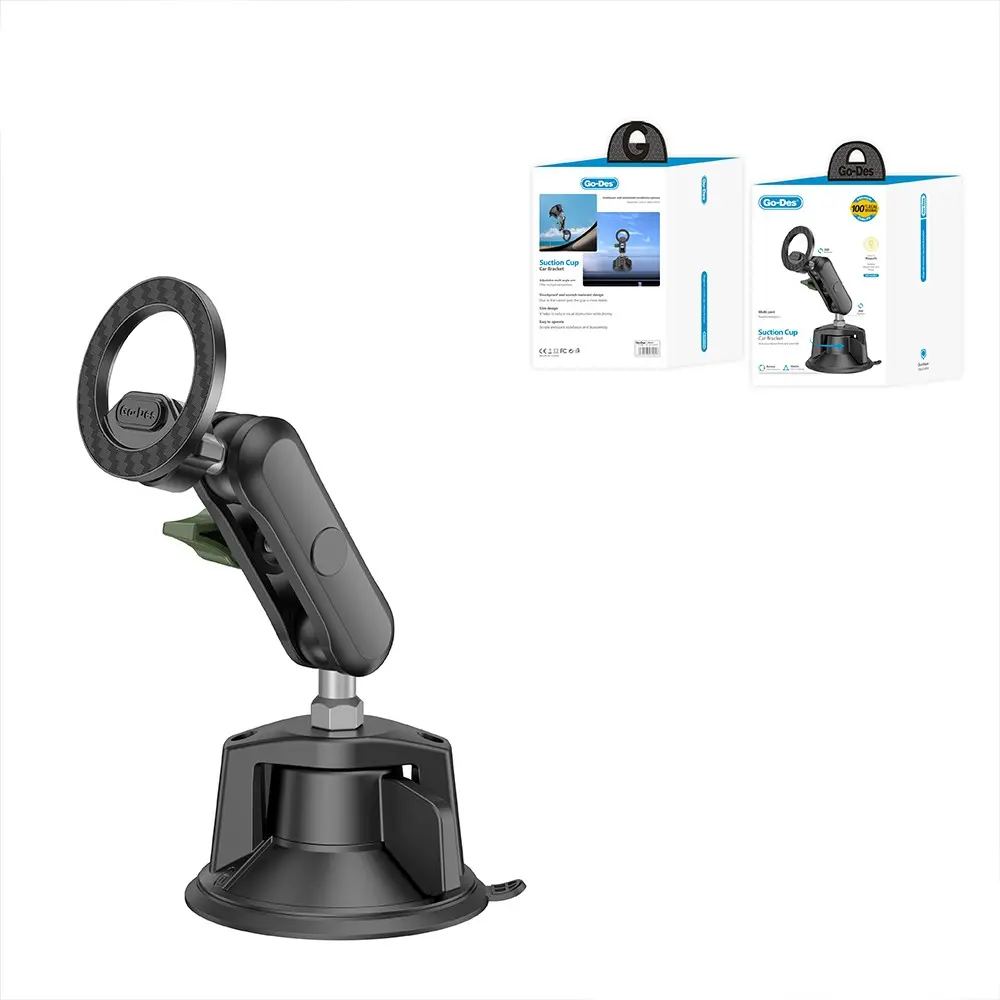 Go Des GD-HD361 360 Derece Dönebilen Vakumlu Manyetik Araç İçi Telefon Tutucu