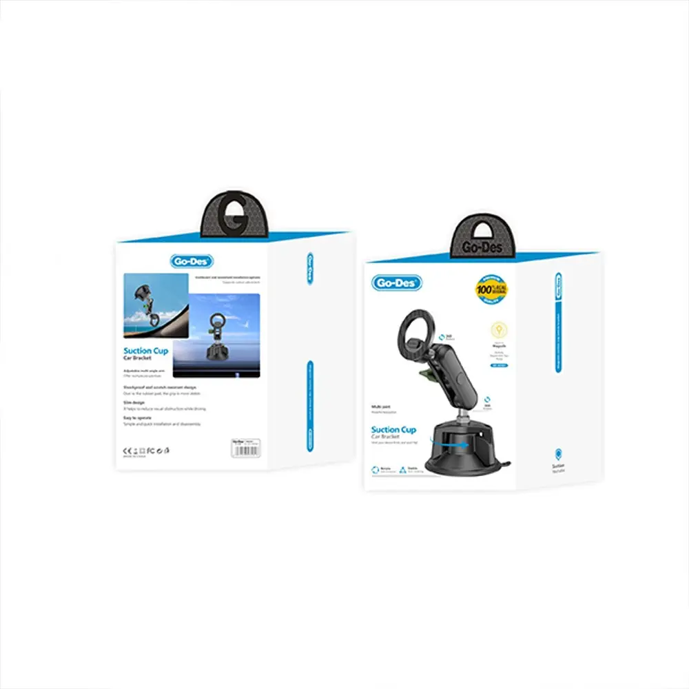 Go Des GD-HD361 360 Derece Dönebilen Vakumlu Manyetik Araç İçi Telefon Tutucu