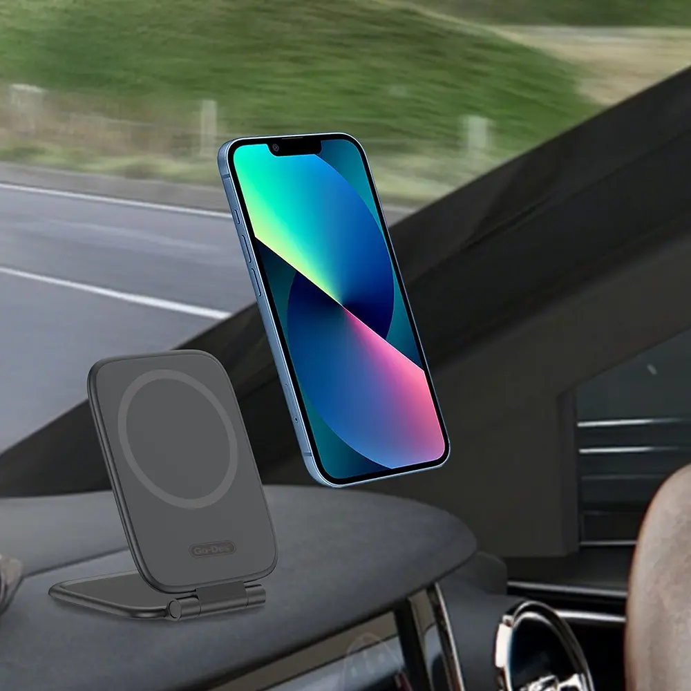 Go Des GD-HD382 Katlanabilir Manyetik Telefon Tutucu, 360° Döner